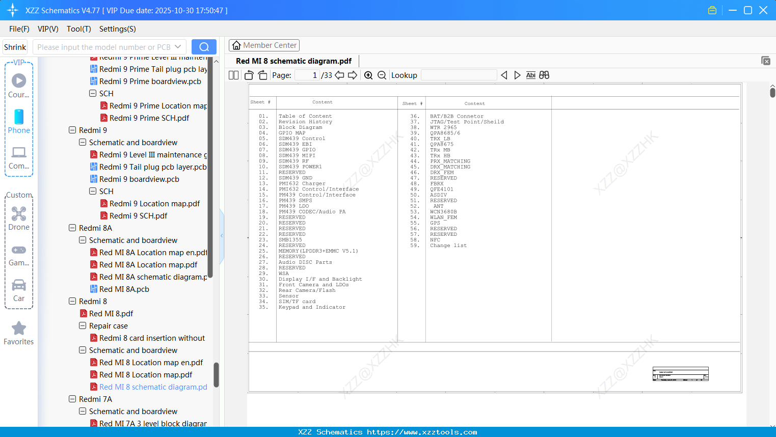 Xiaomi Redmi 8 Schematic Diagram
